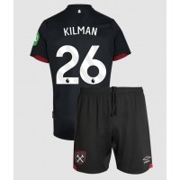 Echipament fotbal West Ham United Max Kilman #26 Tricou Deplasare 2024-25 pentru copii maneca scurta (+ Pantaloni scurti)